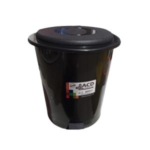 LIXEIRA PEDAL 12L PRETA ACD PLÁSTICOS