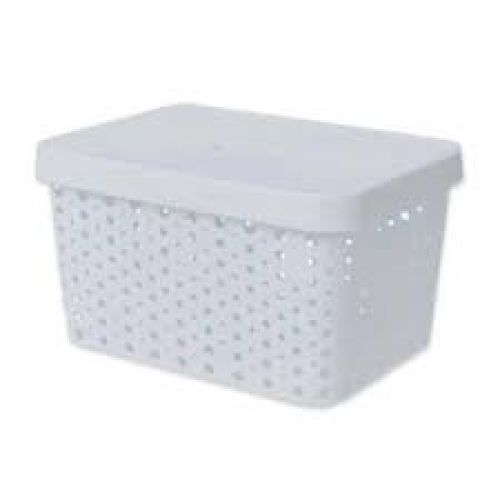 CESTO USUAL 4,5L C/TAMPA. BRANCO