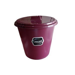 LIXEIRA USUAL BORDO 3L COM TAMPA
