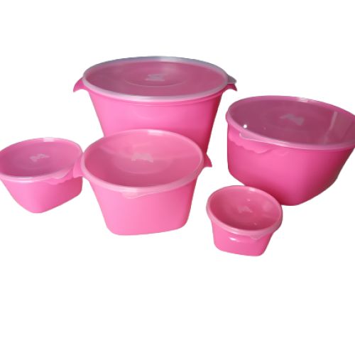 KIT RUBI ROSA NEON ACQUAMAR 5 PÇS 10L, 6L, 2,8L, 1,1L, 500ML