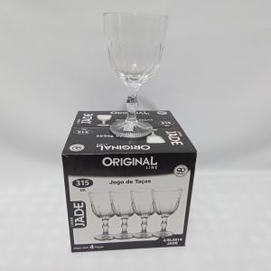 TAÇAS ORIGINAL CONJUNTO COM 4 PEÇAS, LINHA JADE