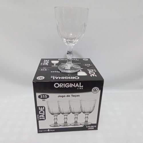 TAÇAS ORIGINAL CONJUNTO COM 4 PEÇAS, LINHA JADE