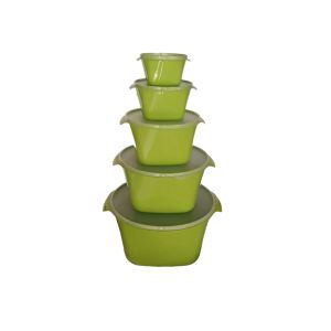 KIT RUBI VERDE CÍTRICO ACQUAMAR 5 PÇS 10L, 6L, 2,8L, 1,1L, 500ML