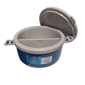 MARMITA TÉRMICA SOPRANO TAKCOR COM DIVISÓRIA 1,5L AZUL