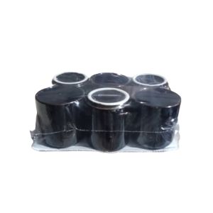 CONJUNTO CAFÉ CANEQUINHA 6 PÇS 60ML MARROM HR PORCELANAS