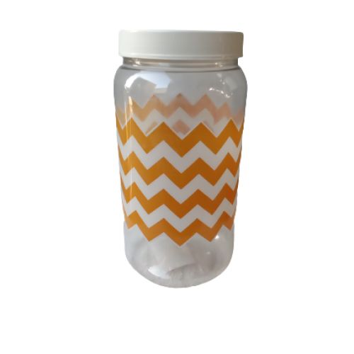 Pote 1500mL Chevron laranja