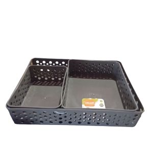 KIT USUAL 3 CESTOS P-M-G MARROM