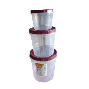 KIT USUAL 3 POTES BORDO / 0,7 - 1,8 - 3,2 LITROS