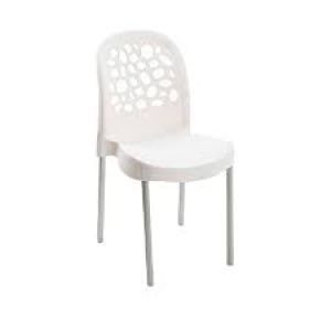 CADEIRA DELUXE BRANCA SEM BRAÇO FORTPLAST