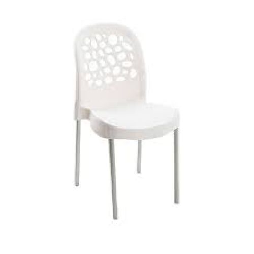 CADEIRA DELUXE BRANCA SEM BRAÇO FORTPLAST