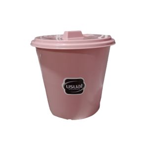 LIXEIRA USUAL ROSÉ 3L COM TAMPA