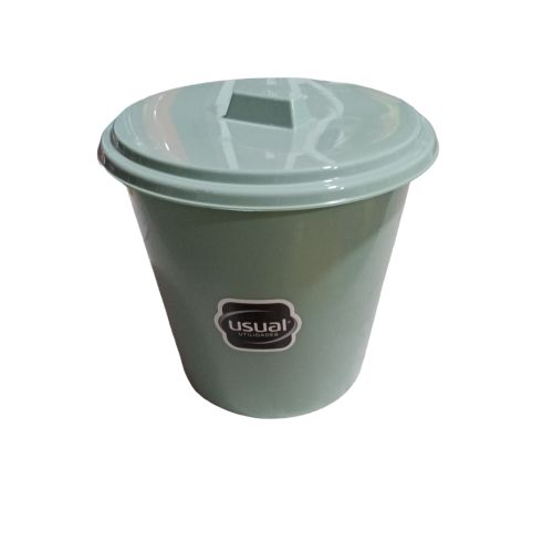 LIXEIRA USUAL VERDE 3L COM TAMPA