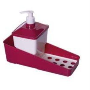 CONJUNTO PORTA DETERGENTE COMPLETO VINHO PLASUTIL b2