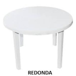 MESA REDONDA DESMONTÁVEL MASTER BRANCA