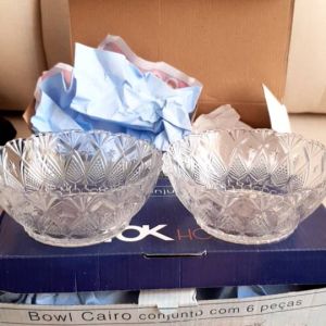 TIGELA DE VIDRO BOWL CAIRO 110ML COM 6 PEÇAS TOK HOUSE