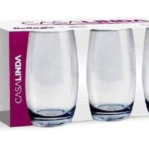 JOGO DE 6 COPOS VIDRO BELLAGIO 450ML CASA LINDA