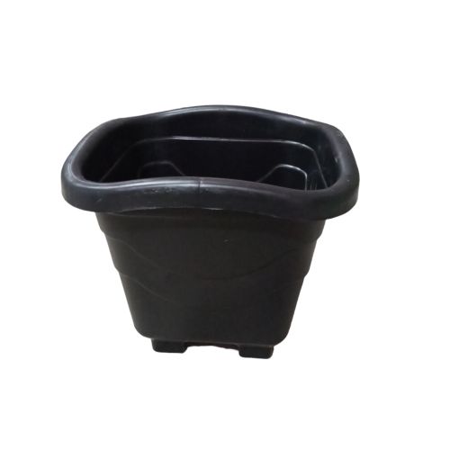 Vaso quadrado GG preto 18l injeplastec