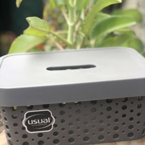 CESTO USUAL 4,5L C/TAMPA MARROM