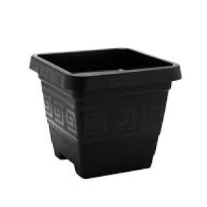 VASO QUADRADO GG 18 LITROS PRETO PLASMONT