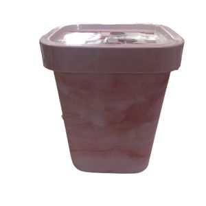 LIXEIRA CLASSIC MARMORIZADA PLASÚTIL 4,8L