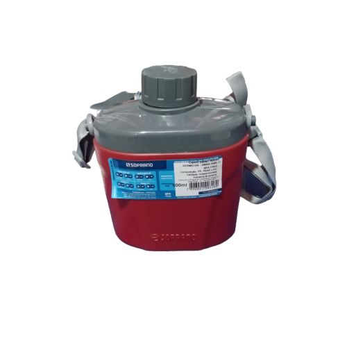 CANTIL TERMICO SOPRANO SAFARI 600ML VERMELHO