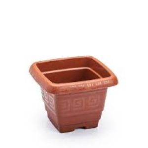 TACHO QUADRADO PP 650ML TERRACOTA PLASMONT