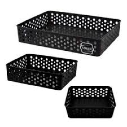 KIT USUAL 3 CESTOS ORG. P-M-G. PRETO