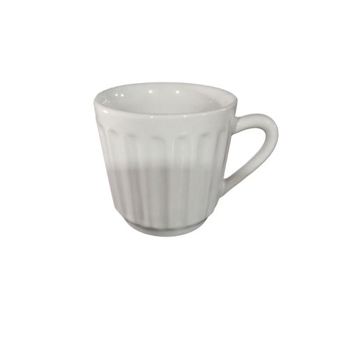 CANECA CANELADA BRANCA 150ML