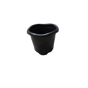 Vaso redondo pequeno preto injeplastec 2l