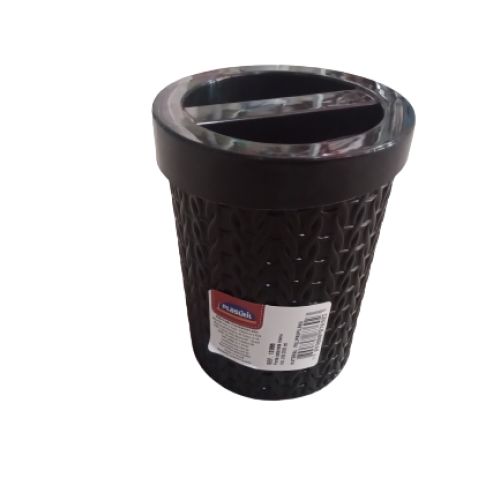 PORTA COTONETE TRAMA PRETO PLASÚTIL B4