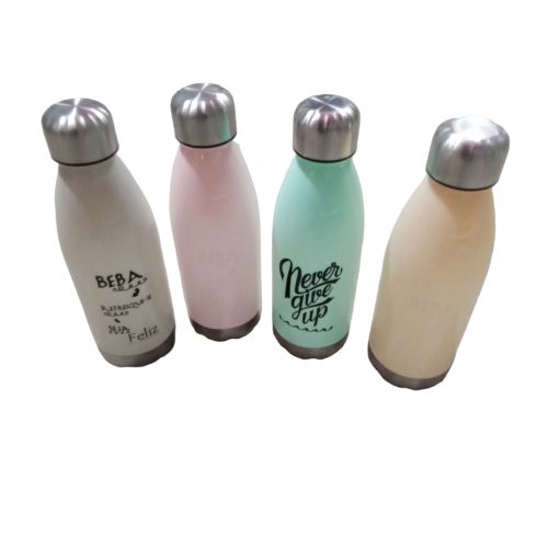 GARRAFA DECORADA TAMPA INOX 500ML FRATELLI