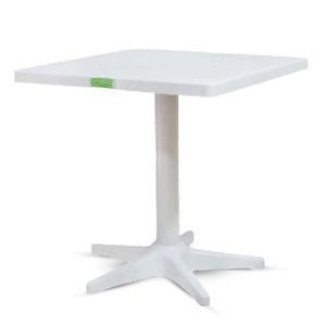 MESA QUADRADA PIPA BRANCA PLASTEX