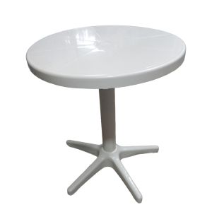 MESA REDONDA SOL BRANCA PLASTEX