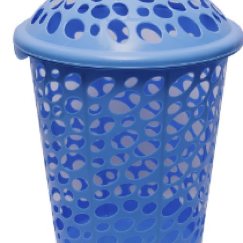 CESTO TELADO NEW 30L C/ TAMPA AZUL
