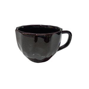 XICARA CHÁ PRISMA PRETA 200ML HR PORCELANAS