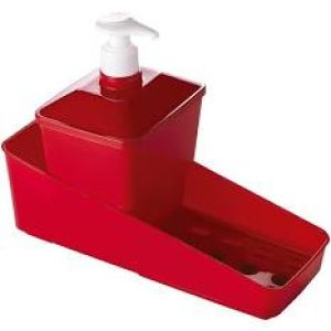 CONJUNTO PORTA DETERGENTE COMPLETO VERMELHO PLASUTIL a3