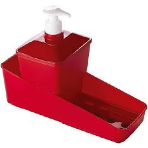 CONJUNTO PORTA DETERGENTE COMPLETO VERMELHO PLASUTIL a3