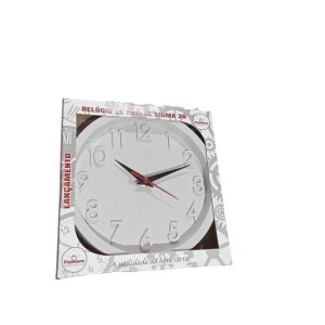 RELÓGIO REDONDO 3D SIGMA BRANCO