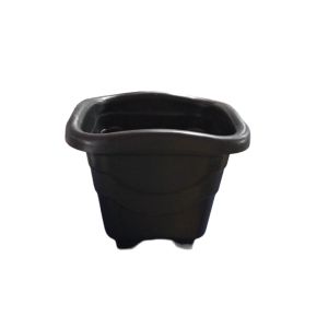 Vaso quadrado médio preto injeplastec 5,6l