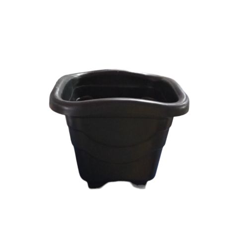 Vaso quadrado médio preto injeplastec 5,6l