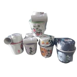 PORTA PRODUTO LIMPEZA PLASTICO 3 PEÇAS DECORADO ANALENI