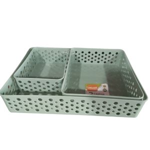 KIT USUAL 3 CESTOS P-M-G. VERDE