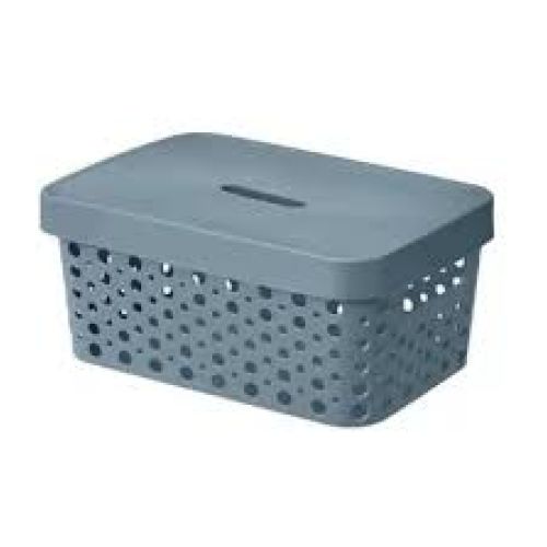 CESTO USUAL 17L C/TAMPA. AZUL