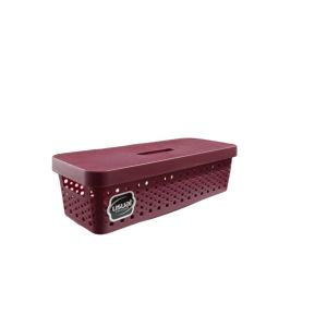 CESTO USUAL 3,6L COM TAMPA BORDÔ