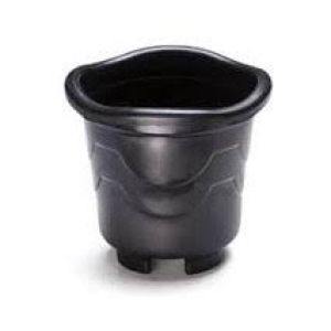 VASO REDONDO PEQUENO 2L PRETO INJEPLASTEC
