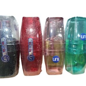 PORTA ESCOVA QUADRADO COM TAMPA COLOR UNI BRASIL