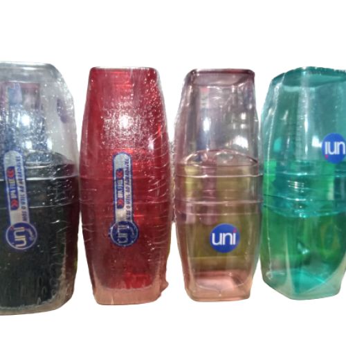 PORTA ESCOVA QUADRADO COM TAMPA COLOR UNI BRASIL