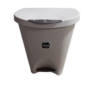 LIX USUAL COM PEDAL 15L CINZA CLARO