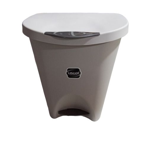 LIX USUAL COM PEDAL 15L CINZA CLARO