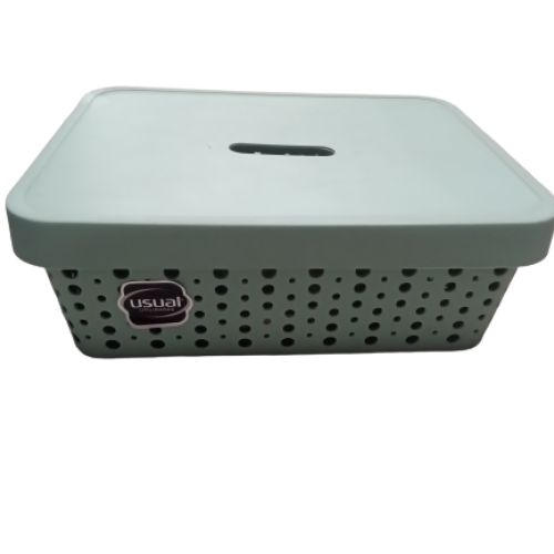 CESTO USUAL 11L C/TAMPA VERDE